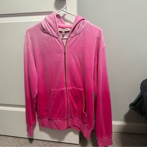 Juicy Couture Ombré Velour Jacket - Pink